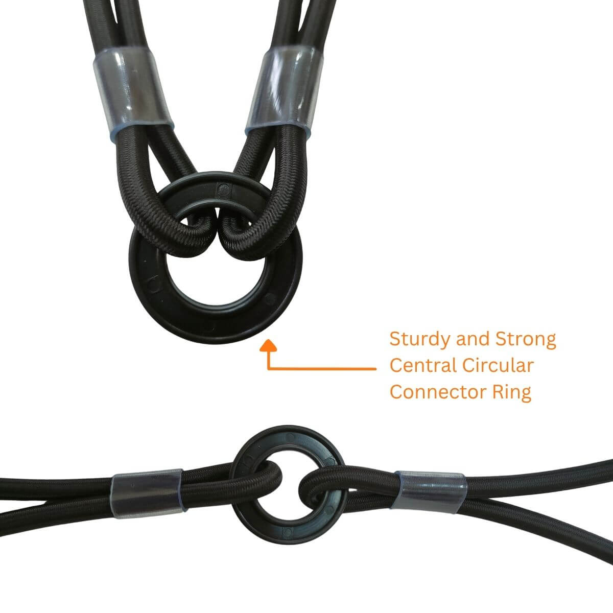 QuadPod | 4-Sided Bungee Tie Down System - 32" / 80cms - Black