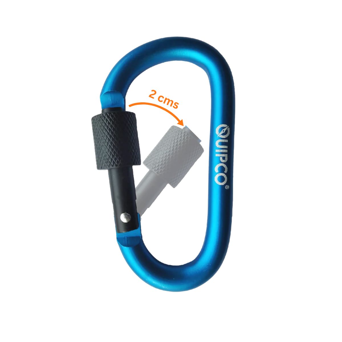 QuickClip Bungee Tie-Down with Carabiner - 36" / 90cms - Grey