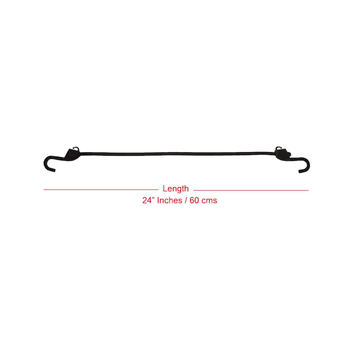 Grappler Bungee Tie-Down - 24 inches - 8mm - Pack of 2 3