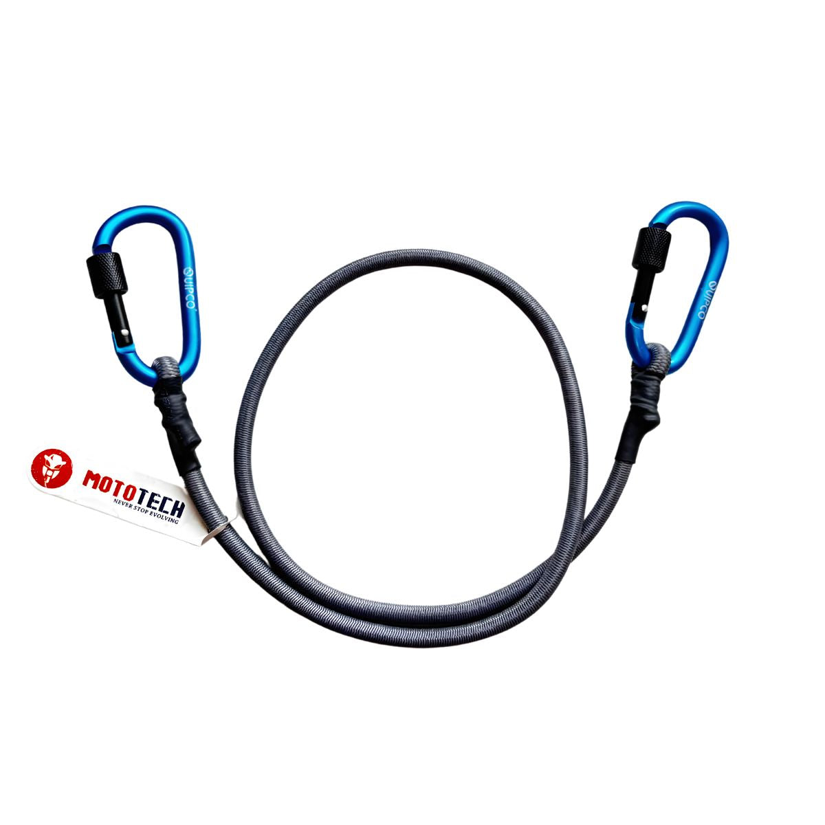 QuickClip Bungee Tie-Down with Carabiner - 36" / 90cms - Grey