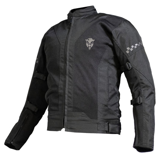 Breezer Mesh Motorcycle Riding Jacket - Black - Level 2