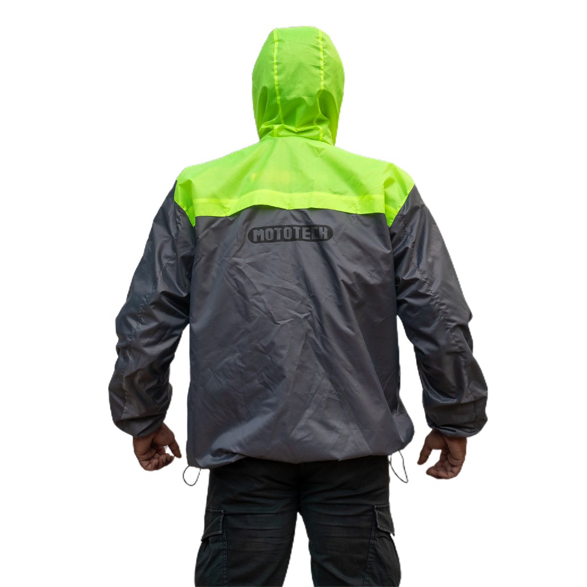 StormShield Air Ultralight Waterproof Rain Overjacket - Grey+Green 7