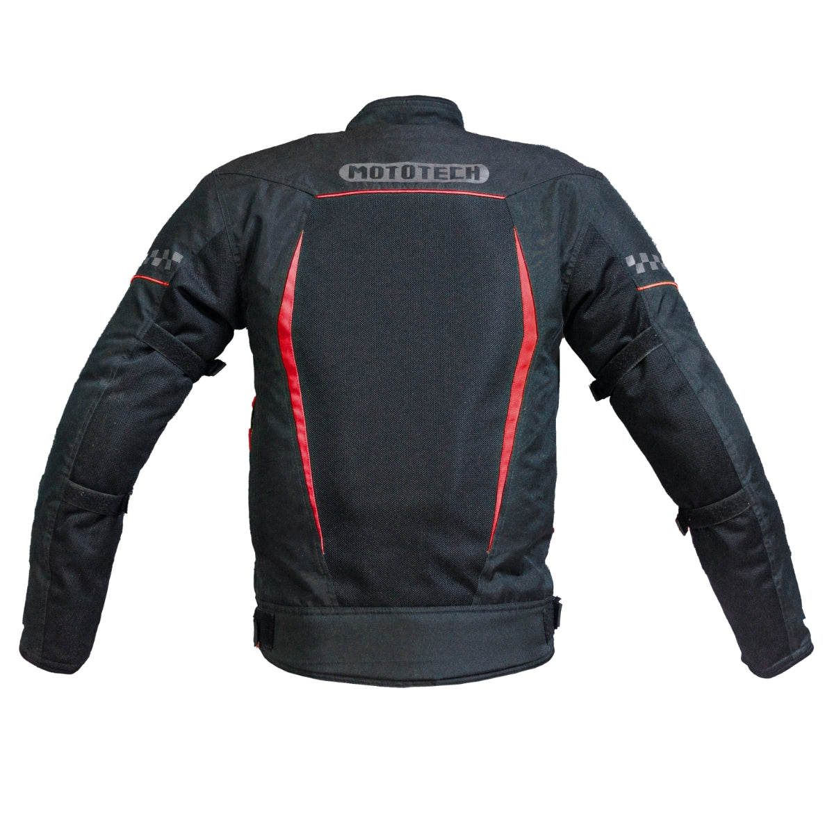 Breezer Mesh Motorcycle Riding Jacket - Black+Red - Level 2