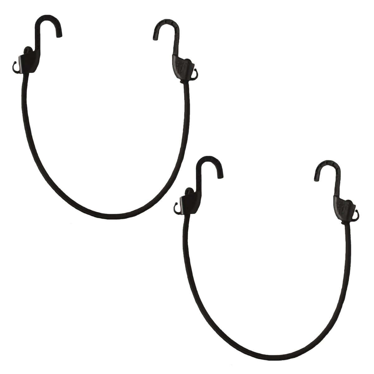 Grappler Bungee Tie-Down - 24 inches - Black - 8mm - Pack of 2